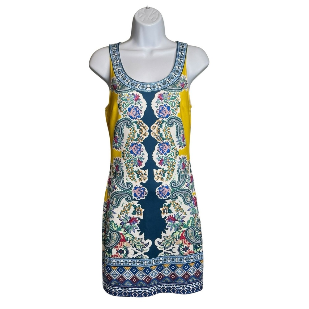 Jealous Tomato Paisley Floral Mini Dress Sz S Boho Resortwear Summer Festival